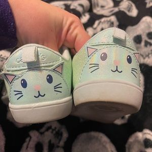 Mint green Carter’s cat shoes